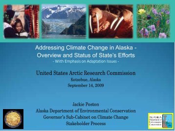 Presentation to the U.S. Arctic Research Commission - Climate ...