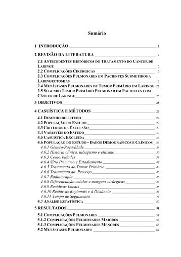 Projeto de Tese - Sociedade Brasileira de Cirurgia de CabeÃ§a e ...