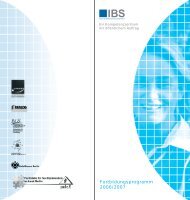 Fortbildungsprogramm 2006/2007 - Institut fÃ¼r betriebliche ...