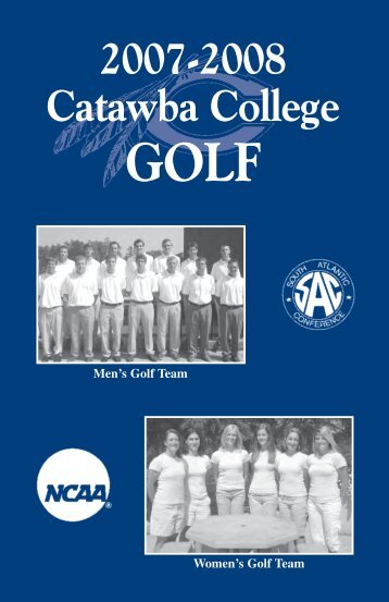 2007-2008 Catawba College GOLF