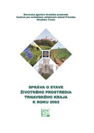 SprÃ¡va o stave Å¾ivotnÃ©ho prostredia TrnavskÃ©ho kraja k roku ... - SAÅ½P