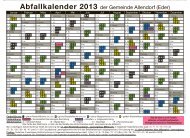 Abfallkalender 2013 der Gemeinde Allendorf (Eder)