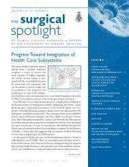 Spring 2006 (PDF) - The Surgical Spotlight