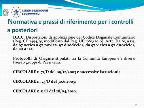 La cooperazione amministrativa in materia di origine