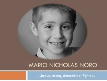 Mario Nicholas Noro - Main Home Page