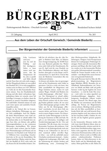 Ausgabe April 2012 - Gerwisch
