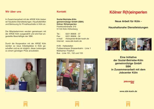 Kölner R(h)einperlen - Sozial-Betriebe-Köln