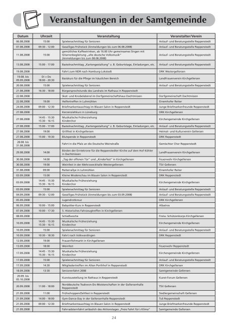 Mitteilungsblatt 08/2008 (pdf 4,08 MB) - Samtgemeinde Gellersen