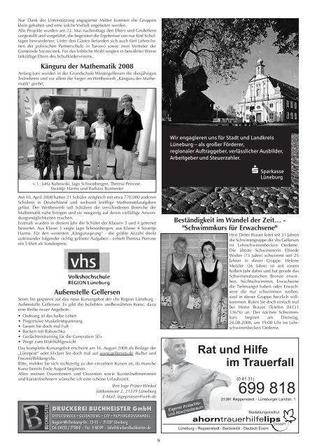 Mitteilungsblatt 08/2008 (pdf 4,08 MB) - Samtgemeinde Gellersen