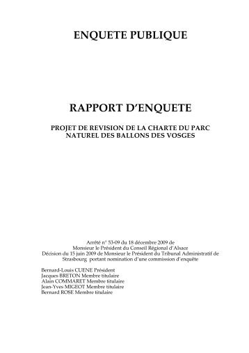 conclusions rapport enquete 1-139.pdf - Parc naturel rÃ©gional des ...