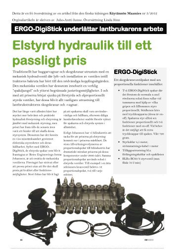 ERGO-DigiStick underlÃ¤ttar lantbrukarens arbete - Rotec Engineering