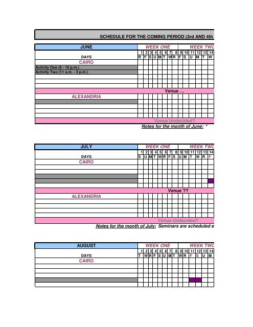 Sample Project Gantt Chart