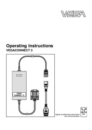Operating Instructions - VEGACONNECT 3 - - VEGA Grieshaber KG