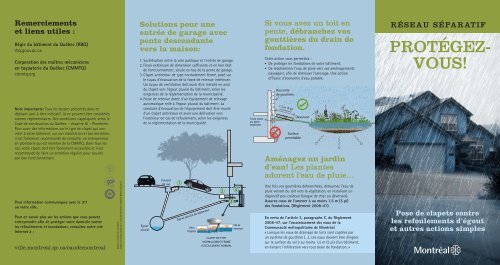 Dépliant sur le refoulement d'égout - réseau ... - Ville de Montréal