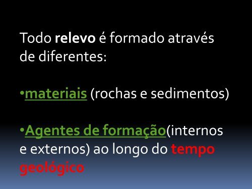 GEOMORFOLOGIA DO BRASIL - AssociaÃ§Ã£o Palotina