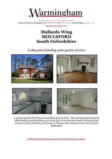 Mallards Wing Moulsford - Warmingham