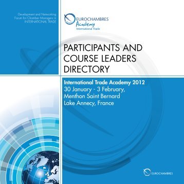 participants and course leaders directory - Eurochambres Academy