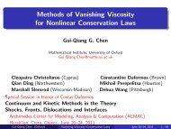 Methods of Vanishing Viscosity for Nonlinear ... - ACMAC