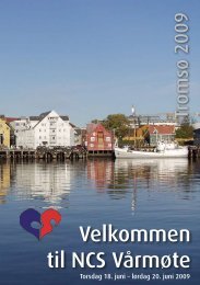 Velkommen til NCS Vårmøte - Kongress & Kultur