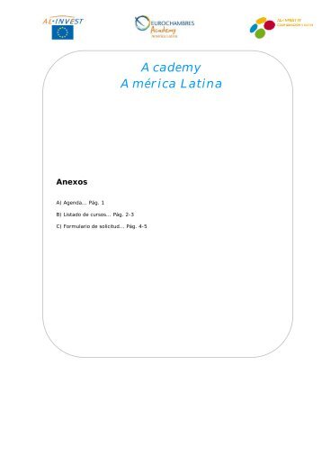 Latin America Academy - Eurochambres Academy