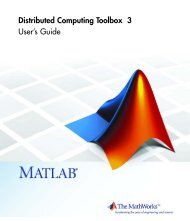 Distributed Computing Toolbox 3 User's Guide