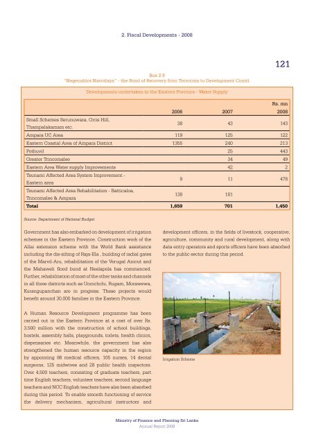 Annual Report 2008 - Ministry of Finance and Planning