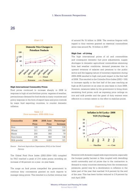 Annual Report 2008 - Ministry of Finance and Planning