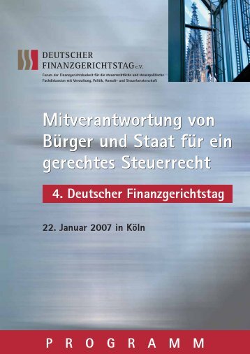 Mitverantwortung von BÃ¼rger und Staat fÃ¼r ein gerechtes ...