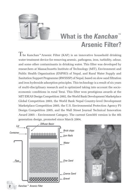 Kanchan Arsenic Filter - Changemakers