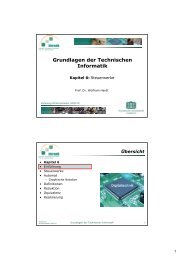 Grundlagen der Technischen Informatik - Professur Technische ...