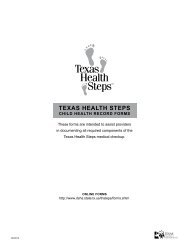 Texas HealTH sTeps - Fostercare Texas