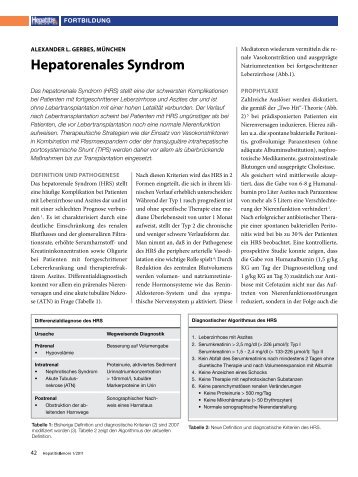 Hepatorenales Syndrom - Hepatitisandmore.de