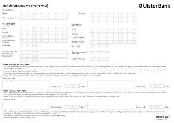 form 51 ulster bank ULSTERBANK.IE from 80 free Magazines