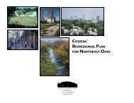 CITIZENS' BIOREGIONAL PLAN FOR NORTHEAST OHIO