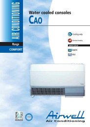 Water cooled consoles - P&M Coppack Air Conditioning