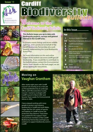 Biodiversity bulletin - Cardiff Naturalists Society