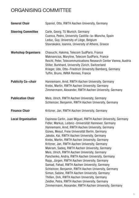 IFIP Networking 2009 Programme - RWTH Aachen University