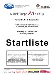 Michel Gruppe Ski Cup - Skiclub Innertkirchen