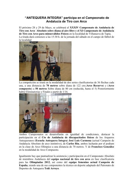 Campeonato Tiro Con Arco