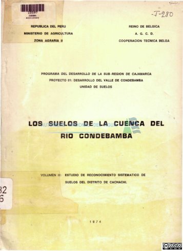 los suelos de la cuenca del rio condebamba - Autoridad Nacional ...