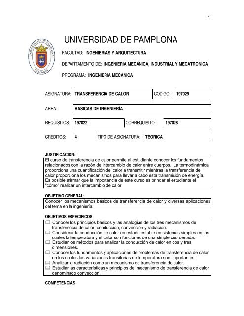 transferencia de calor - Bibliotecas de la Universidad de Pamplona
