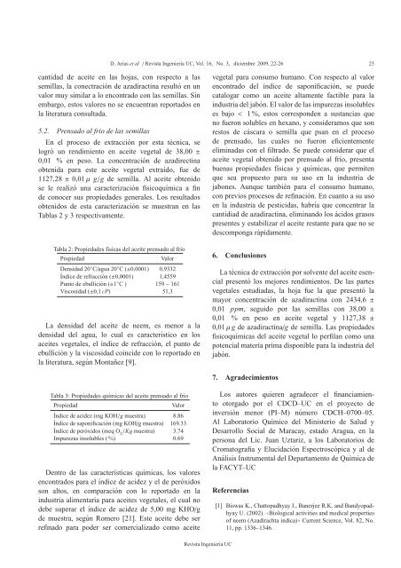 DeterminaciÃ³n del Azadiractina de los aceites esenciales del Ã¡rbol ...