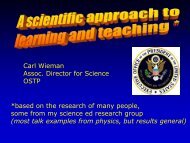 Dr. Carl Wieman's PowerPoint Slides - Teaching & Learning ...