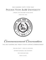 PRAIRIE VIEW A&M UNIVERSITY