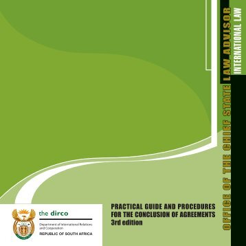 Practical Guide and Procedures for the Conclusion of Agreements