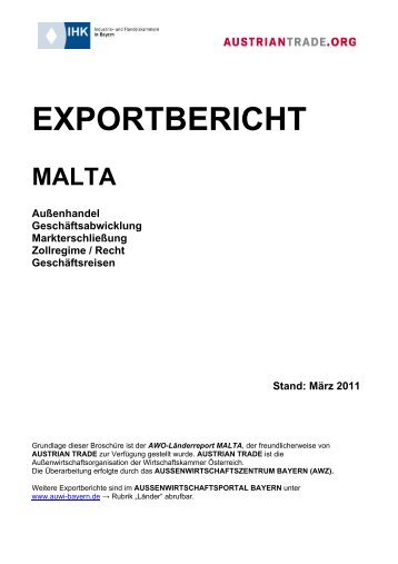 Exportbericht Malta - IHK Schwaben