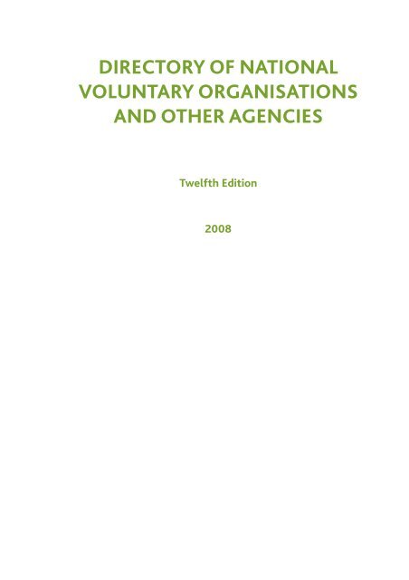 Directory of National Voluntary Organisations - Citizens Information ...