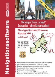 Navigationssoftware Route 66 ware - Bluemedia