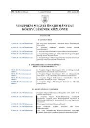 2011/4 4. szÃ¡mÃº kÃ¶zlÃ¶ny - VeszprÃ©m megye honlapja