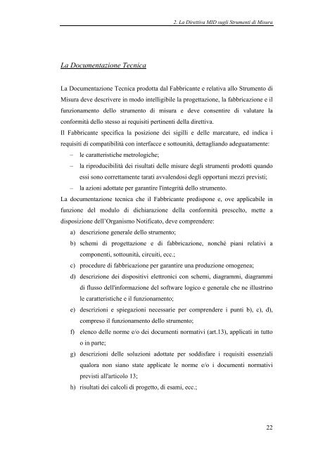 Problematiche di Applicazione della Direttiva MID sugli Strumenti di ...